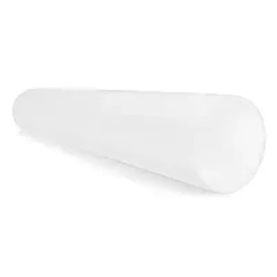 Cando white round foam roller, 6 inch by 36 inch