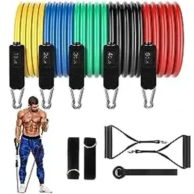 Resistance band set with loop straps