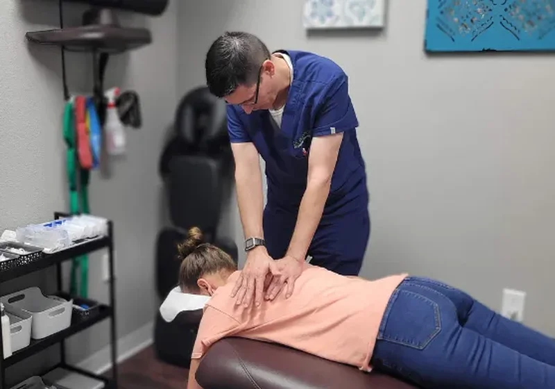 Doctor of Physical Therapy performing manual joint mobilization