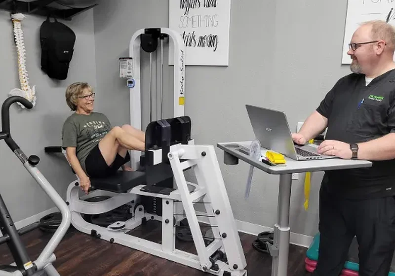 Athlete performing return-to-sport agility testing